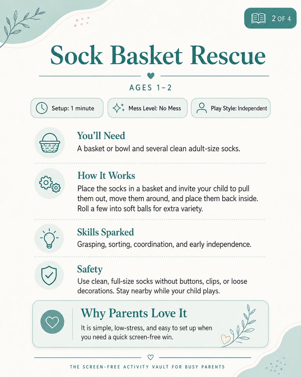 The Screen-Free Activity Vault for Busy Parents